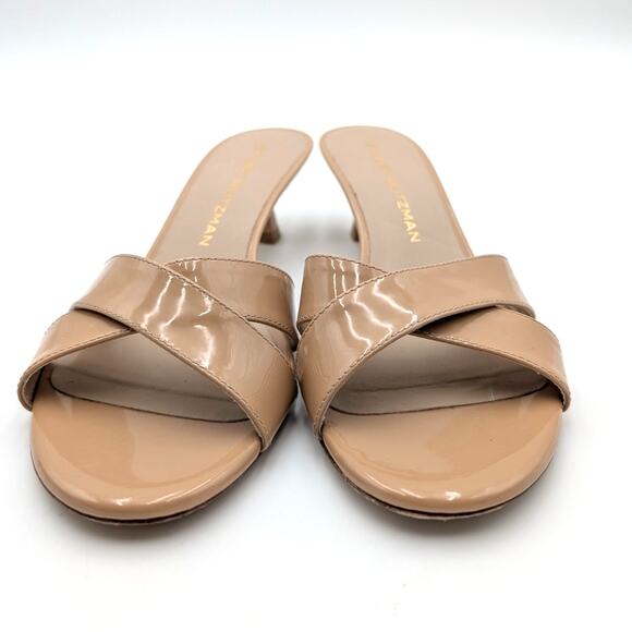 Stuart Weitzman Minimalist Slide 50 Sandal Women's Adobe Size US7.5B EU38 - Picture 8 of 10